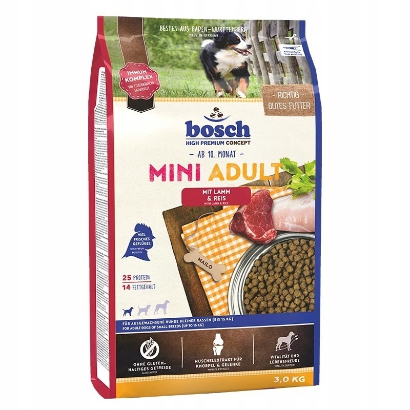 BOSCH Mini Adult Lamb&Rice 3kg BOSCH Mini Adult Lamb&Rice 3kg
