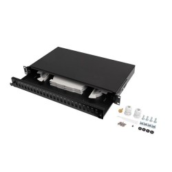 Lanberg FOP1-24SS-LDB panel krosowniczy 1U