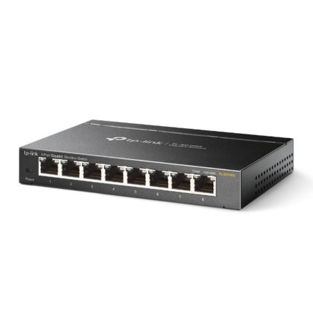 Przełącznik sieciowy TP-Link Omada TL-SG108S, Czarny, Nie zarządzany, Gigabit Ethernet (10/100/1000)