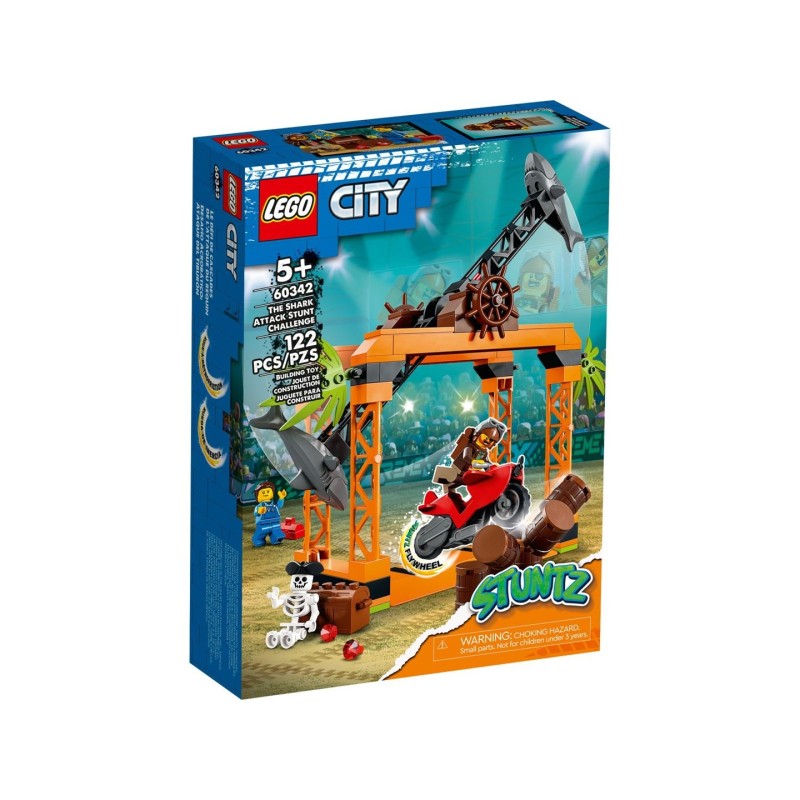 LEGO City 60342 Wyzwanie kaskaderskie: atak rekina LEGO City 60342 Wyzwanie kaskaderskie: atak rekina