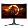 AOC CQ27G2S/BK monitor komputerowy 68,6 cm (27") 2560 x 1440 px Quad HD Czarny, Czerwony