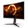 AOC CQ27G2S/BK monitor komputerowy 68,6 cm (27") 2560 x 1440 px Quad HD Czarny, Czerwony