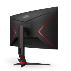 AOC CQ27G2S/BK monitor komputerowy 68,6 cm (27") 2560 x 1440 px Quad HD Czarny, Czerwony