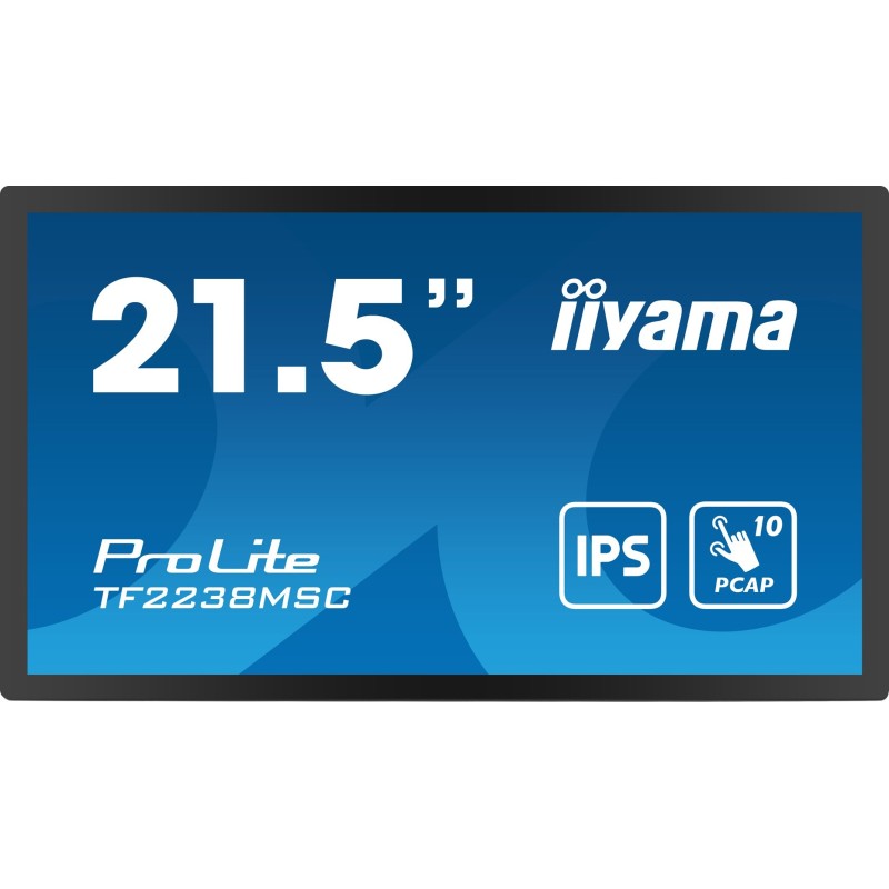 Iiyama TF2238MSC-B1 - Cyfrowa potykacz - 55,9 cm (22") - LED - 1920 x 1080 pikseli Iiyama TF2238MSC-B1 - Cyfrowa potykacz - 55,9 cm (22") - LED - 1920 x 1080 pikseli