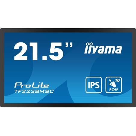 Iiyama TF2238MSC-B1 - Cyfrowa potykacz - 55,9 cm (22") - LED - 1920 x 1080 pikseli