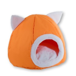 GO GIFT Budka dla kota - pomarańczowy - 40x40x34 cm
