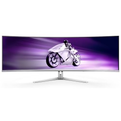 Philips Evnia 8000 49M2C8900/00 monitor komputerowy 124,2 cm (48.9") 5120 x 1440 px Dual QHD QDOLED Biały