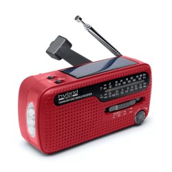 Radio z własnym zasilaniem Muse MH-07 RED, Czerwony