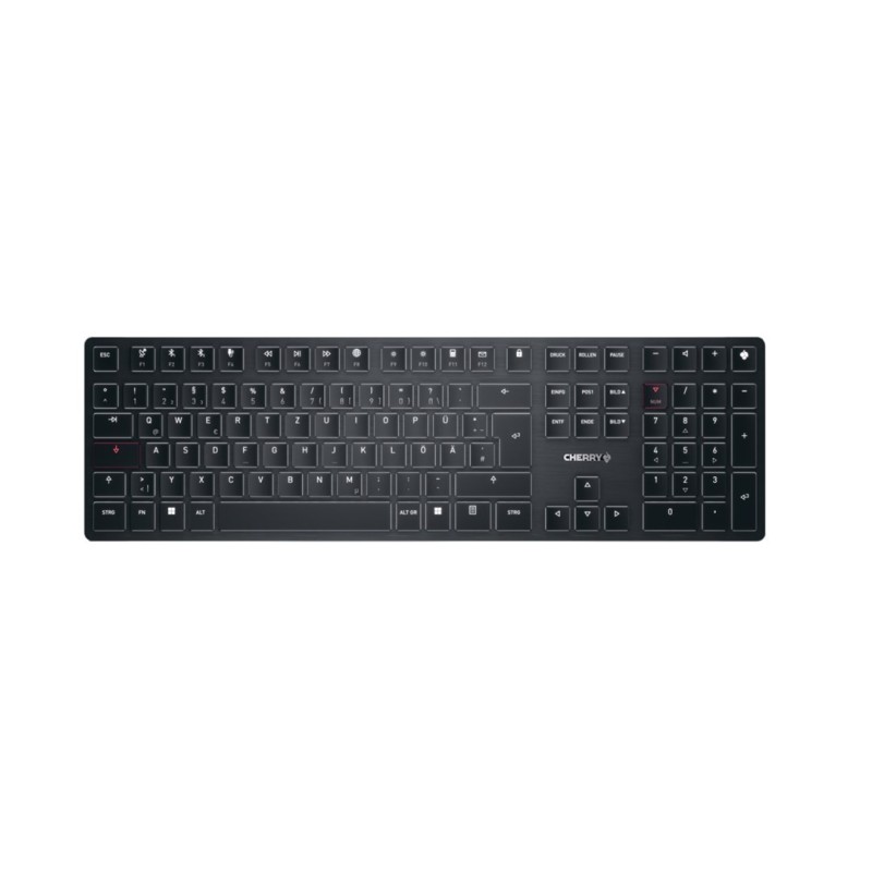 Klawiatura bezprzewodowa X Ultra Low Profile/Cordless USB czarna Niemcy Klawiatura bezprzewodowa X Ultra Low Profile/Cordless USB czarna Niemcy