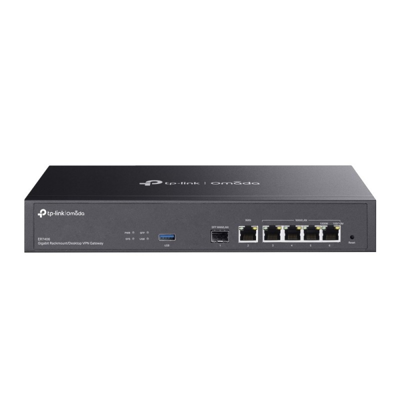 TP-Link ER7406 ruter Gigabit Ethernet Czarny TP-Link ER7406 ruter Gigabit Ethernet Czarny