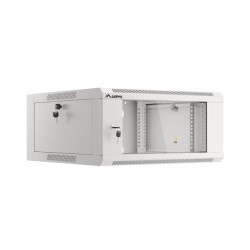 SZAFA INSTALACYJNA RACK WISZĄCA 19" 4U 600 SZARA DRZWI SZKLANE LANBERG (ZŁOŻONA)