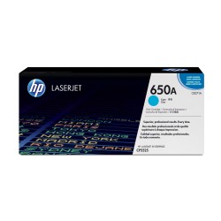 HP 650A oryginalny wkład z błękitnym tonerem LaserJet