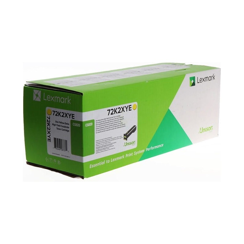 Lexmark Toner 72K2XYE Yellow Lexmark Toner 72K2XYE Yellow