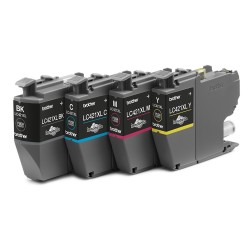 Brother LC-421XLVAL PagePack 4 szt. Oryginalny Wysoka (XL) wydajność Czarny, Cyjan, Purpurowy, Żółty