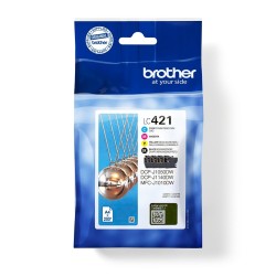 Brother LC-421VAL PagePack 4 szt. Oryginalny Standardowa wydajność Czarny, Cyjan, Purpurowy, Żółty