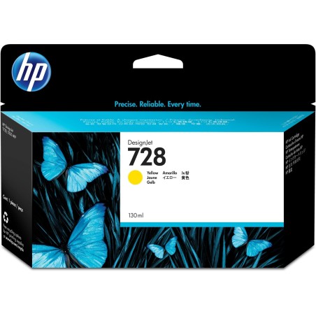 HP Wkład z atramentem żółtym DesignJet 728 o pojemności 130 ml