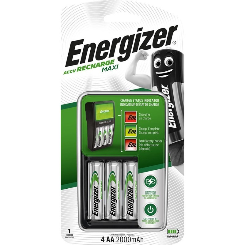 ENERGIZER ŁADOWARKA MAXI+4AA ACCU HR6 POW+ 2000mAh ENERGIZER ŁADOWARKA MAXI+4AA ACCU HR6 POW+ 2000mAh