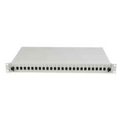 Przełącznica światłowodowa LANBERG 24xSC simplex / 24xLC duplex Rack 19" 1U szara + akcesoria