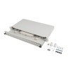 Przełącznica światłowodowa LANBERG 24xSC duplex / 24xLC quad RACK 19" 1U szara + akcesoria