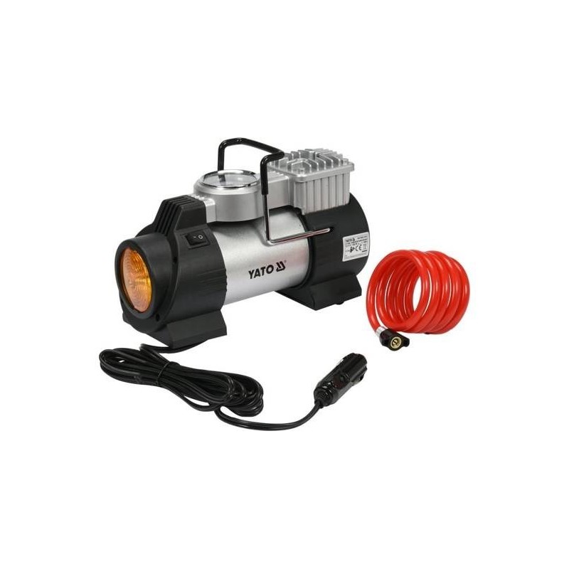 Kompresor samochodowy+Lampa LED 180W YT-73460 YATO Kompresor samochodowy+Lampa LED 180W YT-73460 YATO