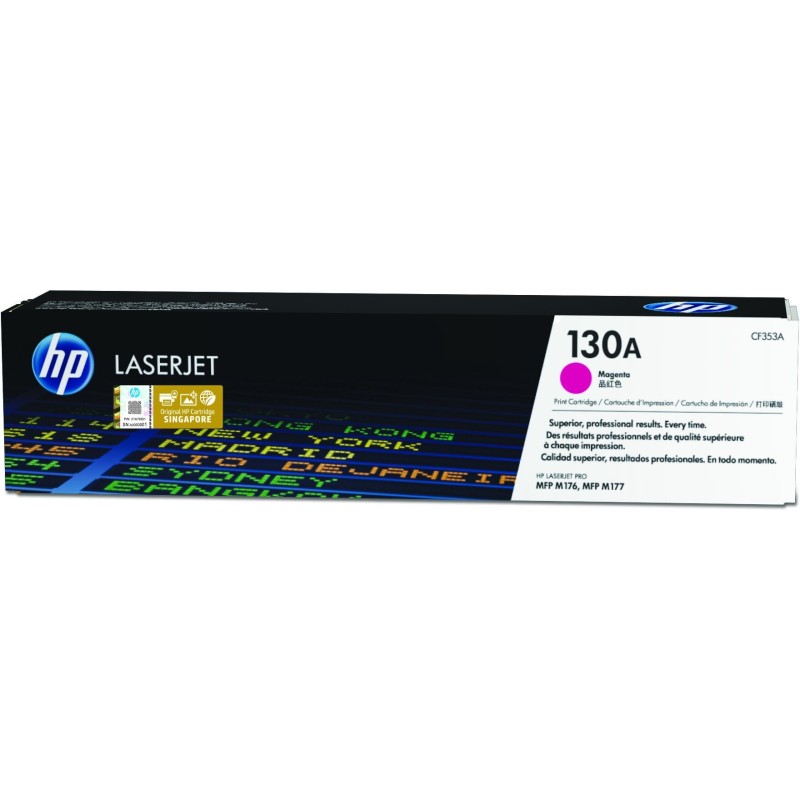 HP Oryginalny wkład z purpurowym tonerem 130A LaserJet HP Oryginalny wkład z purpurowym tonerem 130A LaserJet