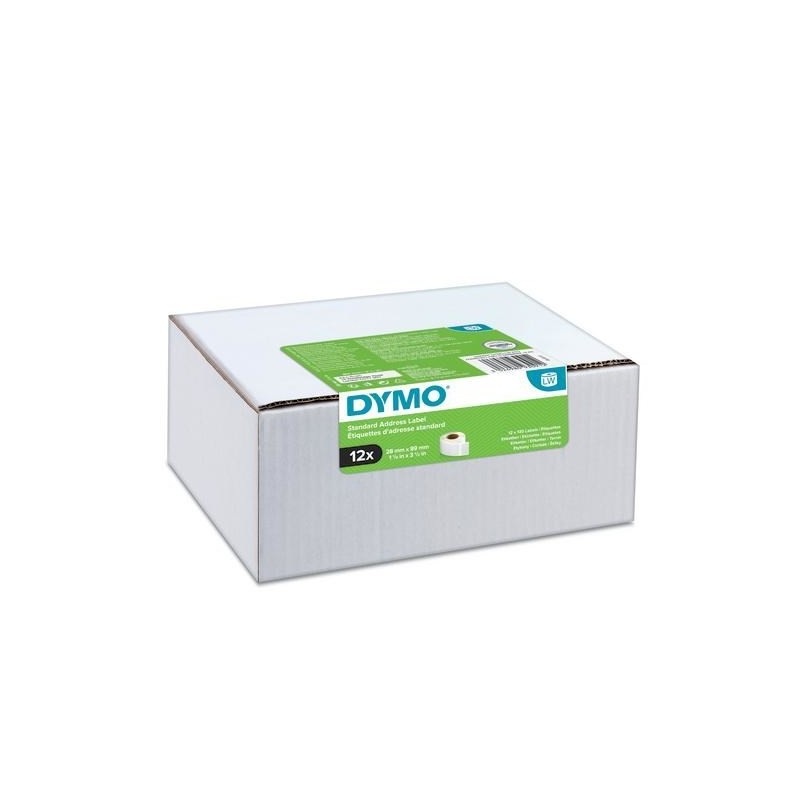 Adresówki advantage pack/12 rolka 13 etykiet 28x89 białe