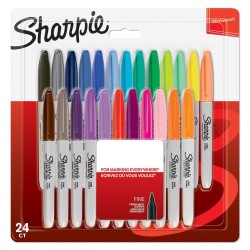 Marker Sharpie 2065405 24 szt. Cienka/Kulowa końcówka Wielobarwny