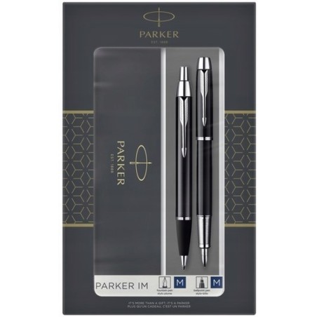 Parker 2093215 zestaw piór Czarny, Srebrny 2 szt.