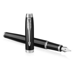 Pióro wieczne PARKER IM Lacquer Juodas M Blue