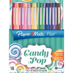Papermate Flair Candy Pop mazak Średni Wielobarwny 16 szt.