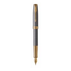 Pióro wieczne Parker Sonnet Chiselled Silver GT F