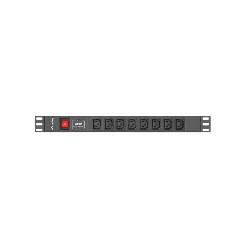 LANBERG LISTWA ZASILAJĄCA RACK PDU (1U, 16A, 8X IEC C13) LANBERG LISTWA ZASILAJĄCA RACK PDU (1U, 16A, 8X IEC C13)