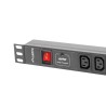 LANBERG LISTWA ZASILAJĄCA RACK PDU (1U, 16A, 8X IEC C13)