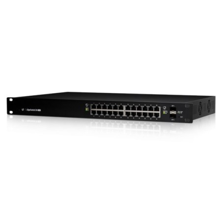 Ubiquiti EdgeSwitch 24 250W Zarządzany L2/L3 Gigabit Ethernet (10/100/1000) Obsługa PoE 1U Czarny