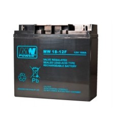 Akumulator MPL MW POWER MW 18-12F kwasowo-ołowiowy AGM bezobsługowy 12 V 18 Ah Czarny
