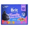 BRIT Cat Pouches Family Plate - mokra karma dla kota - 12 x 100g