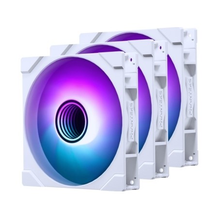 Wentylator PHANTEKS M25 Gen2 PWM D-RGB, 3-pak - 140mm, biały