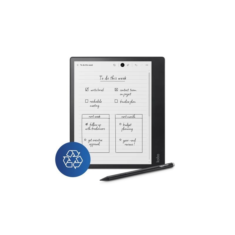 Kobo eBook-Reader eBookReader Elipsa 2E 32GB Zestaw z rysikiem (N605-KU-BK-K-BU) (N605KUBKKBU)