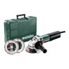 Metabo szlifierka kątowa 125 /WEQ 1400-125 1400W elektronika + 2 tarcze diamentowe walizka