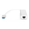 HUB 3-portowy USB 3.0 SuperSpeed z LANGigabit LAN adapter, aluminium