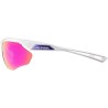 ALPINA Okulary na rower NYLOS HR biało-fioletowe szkło fioletowe lustro Cat.3