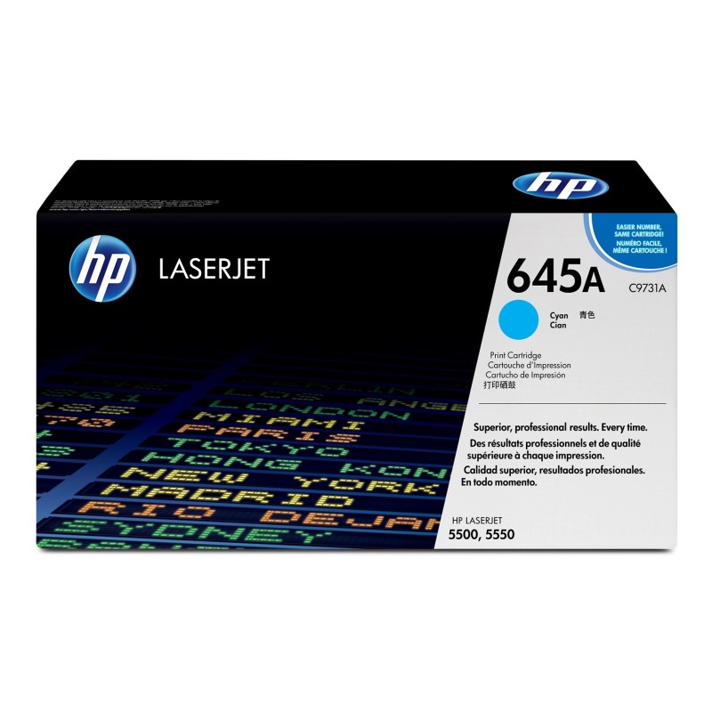 HP 645A oryginalny wkład z błękitnym tonerem LaserJet HP 645A oryginalny wkład z błękitnym tonerem LaserJet