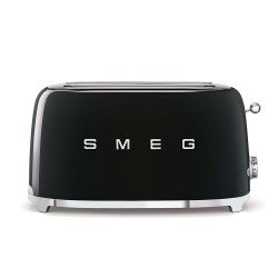 Toster Smeg TSF02BLEU czarny 4 kromek, metalowa obudowa