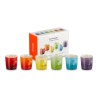 Le Creuset Signature Espresso Kubki Zestaw 6 sztuk 100ml tęczowy