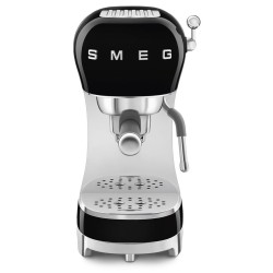 Ekspres do kawy Smeg z kolbą 50's Style Black ECF02BLEU
