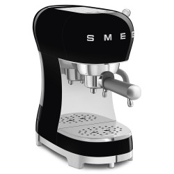 Ekspres do kawy Smeg z kolbą 50's Style Black ECF02BLEU