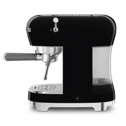 Ekspres do kawy Smeg z kolbą 50's Style Black ECF02BLEU