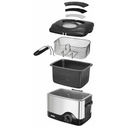 Unold Fryer Compact 1,5l 1200W srebrny (58615)