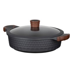 Resto Kitchenware 93506 garnek 4,4 l Okrągły Czarny, Drewno