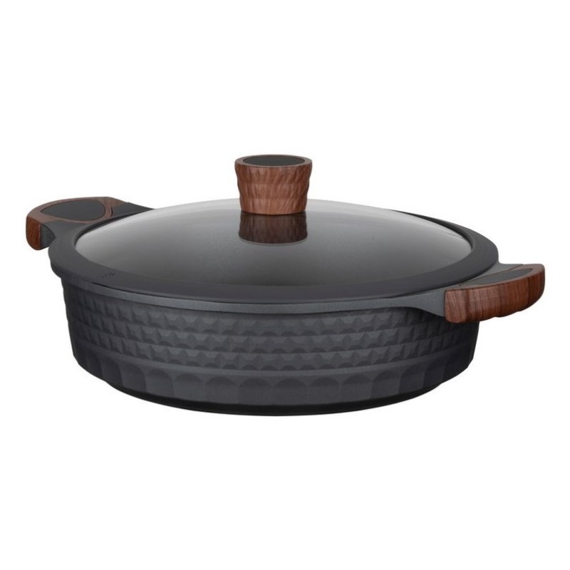 Resto Kitchenware 93506 garnek 4,4 l Okrągły Czarny, Drewno Resto Kitchenware 93506 garnek 4,4 l Okrągły Czarny, Drewno